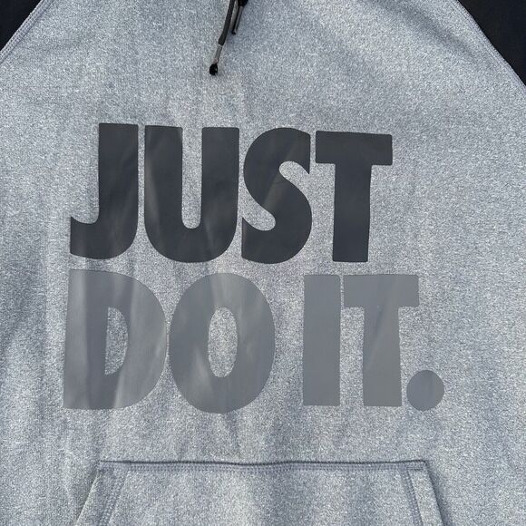 Womens Nike Therma Fit Running‎ Graphic Hoodie Sweat Shirt Size Large Just Do It - Picture 2 of 9